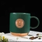 Wholesale Custom Logo Copper Fish Scale Cups Hammered Moscow Mule Mug Copper Inlaid Unique Creative Nordic Ceramic Coffe