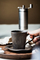Japanese Coffee Mug European Small Luxury Mug Home Retro Breakfast Cup Exquisite Ceramic Coffee Cup Saucer Set